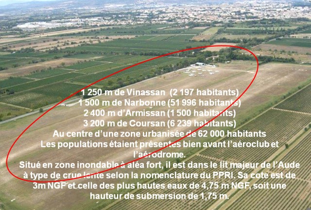 Aérodrome de Narbonne - Vue aérienne